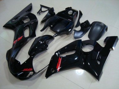 1998-2002 Glossy Black Red Decals Yamaha YZF R6 Motorcycle Fairings Kits Canada