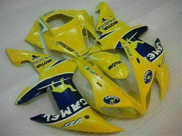 2002-2003 Yellow Yamaha YZF R1 Motorcycle Fairing Kit Canada
