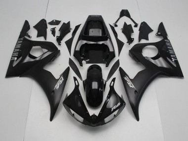2003-2005 Black with Silver Decals Yamaha YZF R6 Motorcycle Fairing Kits Canada