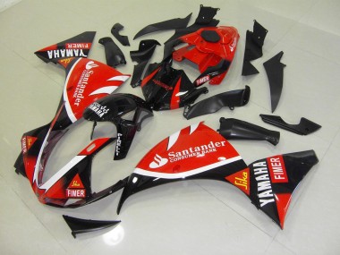 2012-2014 Red Black Santander Yamaha YZF R1 Motorbike Fairing Kits Canada